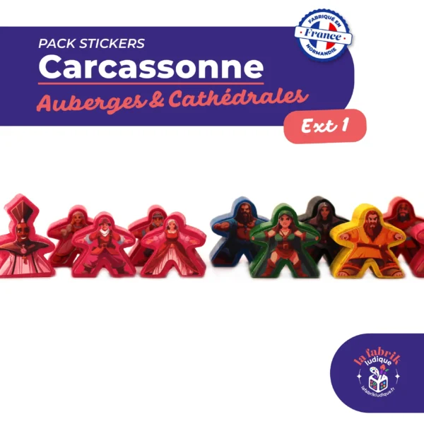 Stickers Carcassonne Extension 1 Auberges et Cathedrales