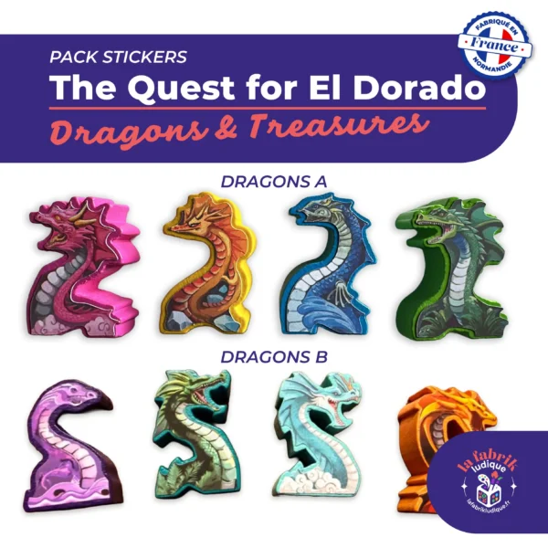 Stiskers The quest for El Dorado extension Dragons & Treasures