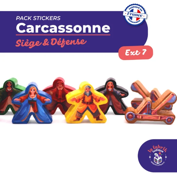 Stickers Carcassonne Extension 7 Siege et Defense