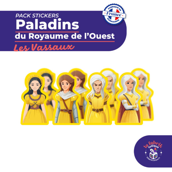 Stickers Paladins du Royaume de l'Ouest Les Vassaux