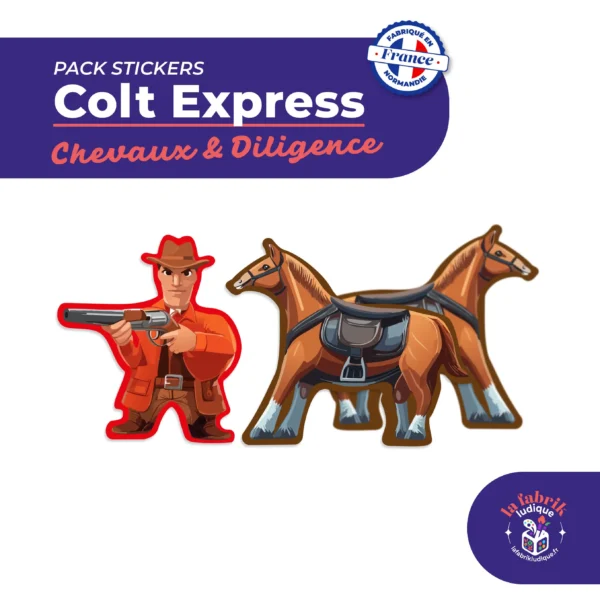 Stickers Colt Express - Chevaux et Diligence